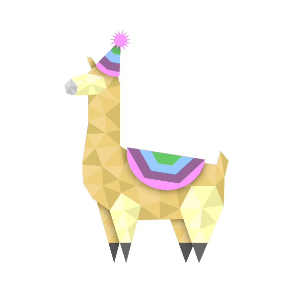 Birthday party alpaca